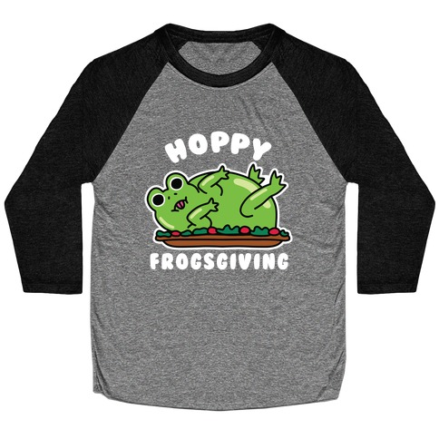 Hoppy Frogsgiving Baseball Tee
