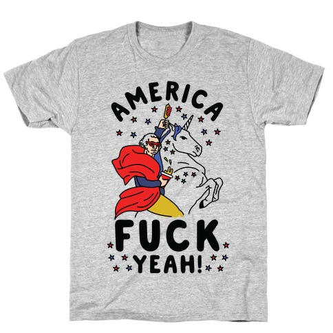 America F*** Yeah Washington Unicorn T-Shirt