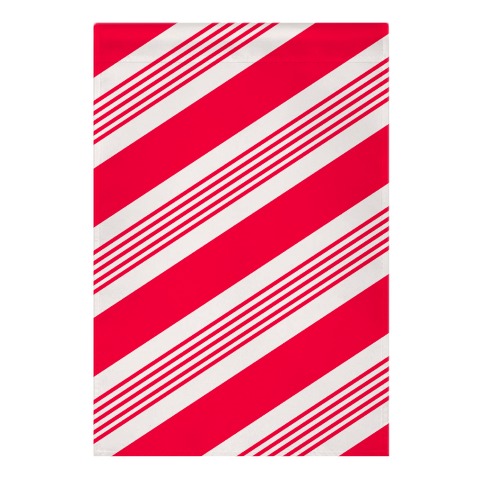 Candy Cane Stripe Pattern Garden Flag
