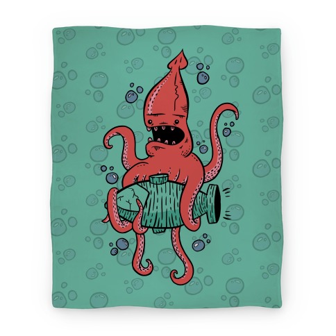 Squid Attack Blanket