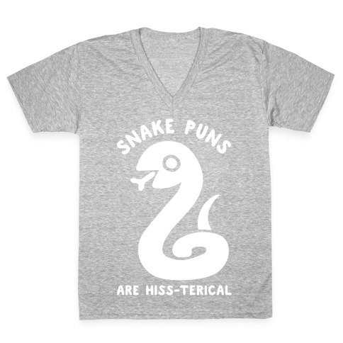 Snake Jokes Are Hiss-terical V-Neck Tee Shirt