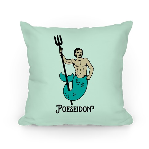 POEseidon, Edgar Allan Poe Poseidon Pillow