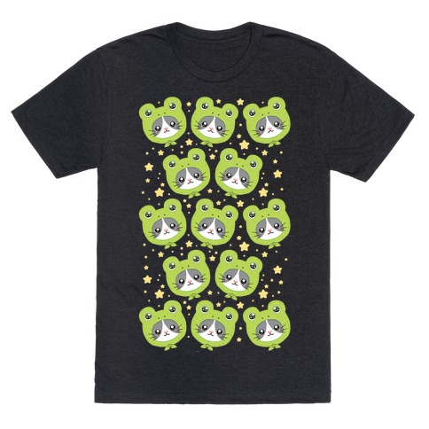 Frog Hat Cat T-Shirt