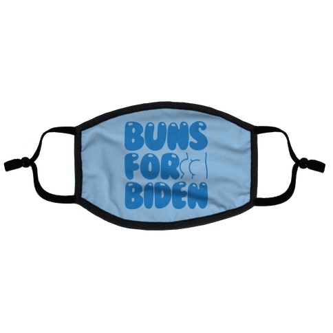 Buns For Biden Flat Face Mask