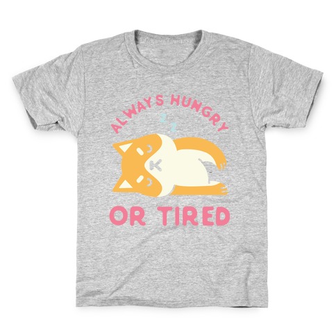 Always Hungry or Tired Shiba Inu Kids T-Shirt
