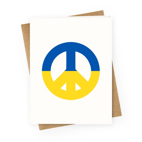 Peace symbol (Ukraine) Greeting Card