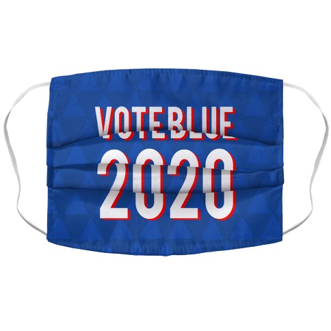 Vote Blue 2020 Accordion Face Mask
