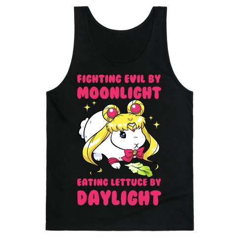 Fighting Evil By Moonlight Eating Lettuce By Daylight Tank Top