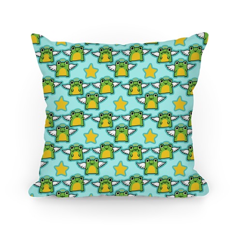 Angel Frog Pattern Pillow