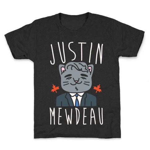 Justin Mewdeau White Print Kids T-Shirt