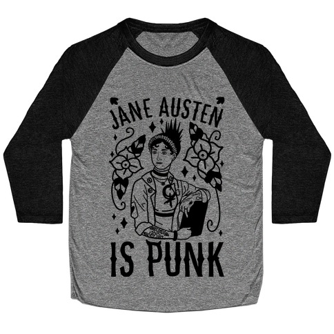Jane Austen Is Punk Baseball Tee