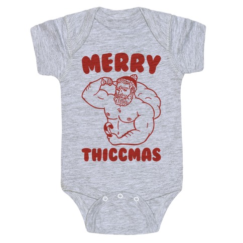 Merry Thiccmas Parody Baby One-Piece