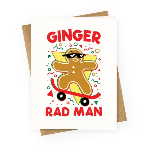 Ginger Rad Man Greeting Card