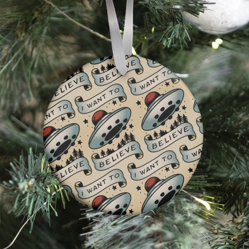 I Want to Believe (Old School Tattoo) Ornament