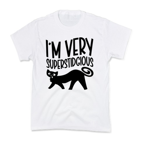 Superstidgious Derpy Cat Parody Kids T-Shirt