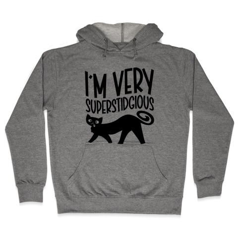 Superstidgious Derpy Cat Parody Hooded Sweatshirt