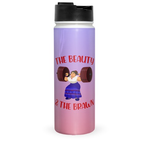 The Beauty and the Brawn Travel Mug