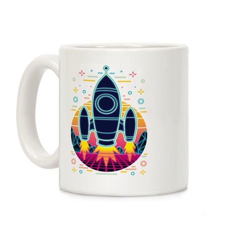 Synthwave Space Exploration Coffee Mug