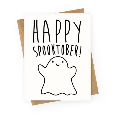 Happy Spooktober Halloween Parody Greeting Card