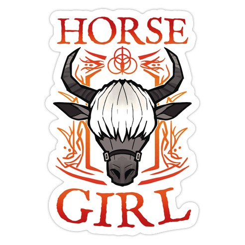Horse Girl Die Cut Sticker