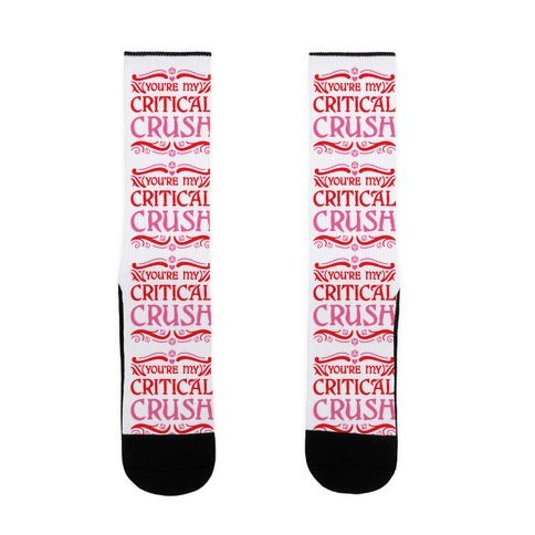 You're My Critical Crush DnD Valentine Sock