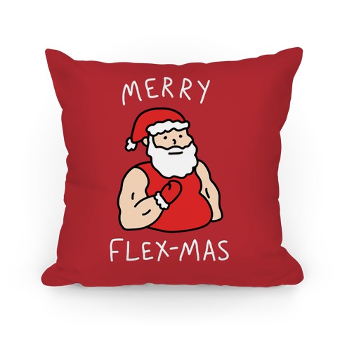 Merry Flex-mas Pillow