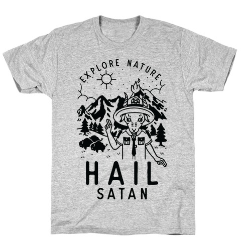Explore Nature Hail Satan T-Shirt