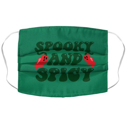 Spooky and Spicy Ghost Peppers Accordion Face Mask