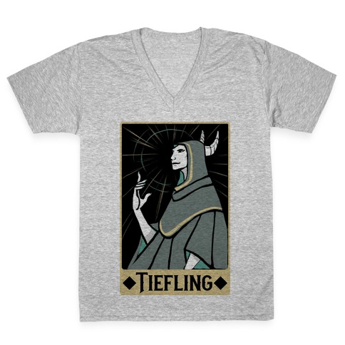 Tiefling - Dungeons and Dragons V-Neck Tee Shirt