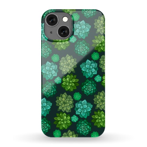 Green Succulent Pattern Phone Case