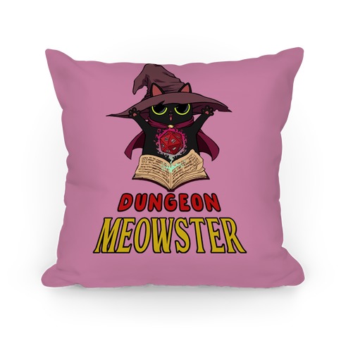 Dungeon Meowster Pillow