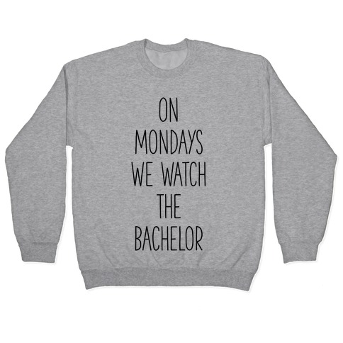 on mondays we watch the bachelor shirt