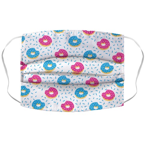 Donuts And Sprinkles Pattern Accordion Face Mask