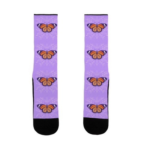 Purple Solo Monarch Sock