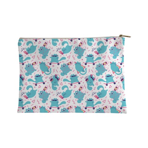 90's Cats Pattern Accessory Bag