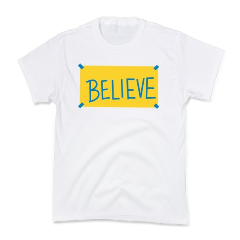 Believe Locker Room Poster Kids T-Shirt