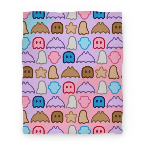 Spoopy Cereal Parody Pattern Blanket