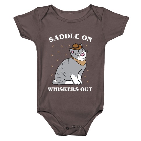 Saddle On Whiskers Out  Baby One-Piece