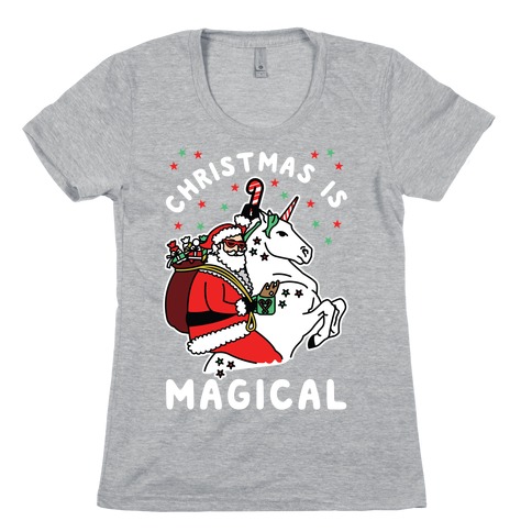 Christmas Is Magical White Womens T-Shirt