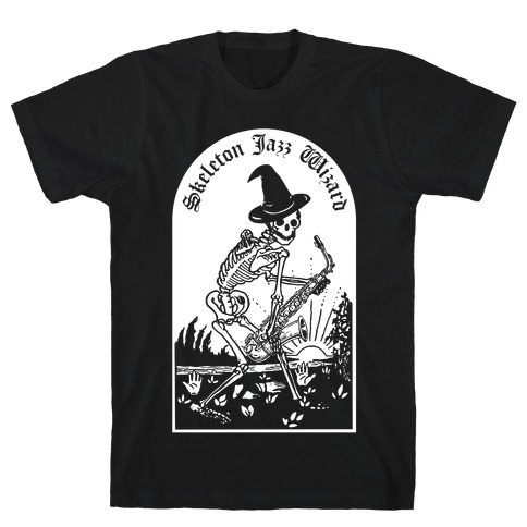 Skeleton Jazz Wizard T-Shirt