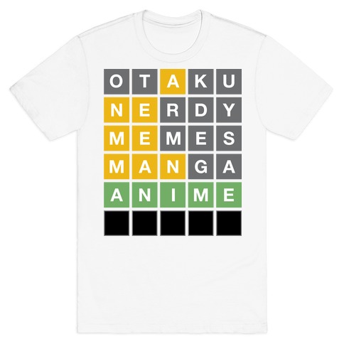 Anime Otaku Wordle T-Shirt