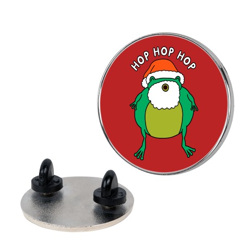 Hop Hop Hop Santa Frog Pin