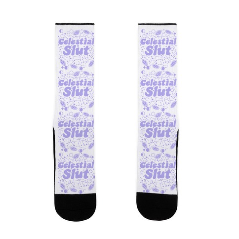 Celestial Slut Purple Sock