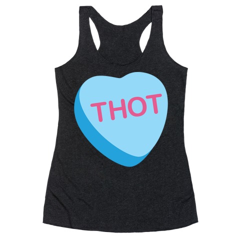 Thot Candy Heart Racerback Tank Top