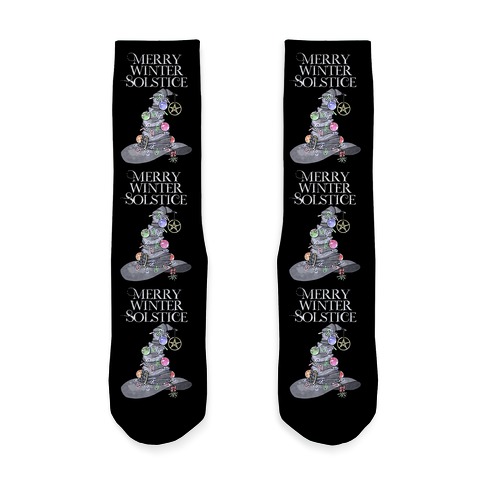 Merry Winter Solstice Sock