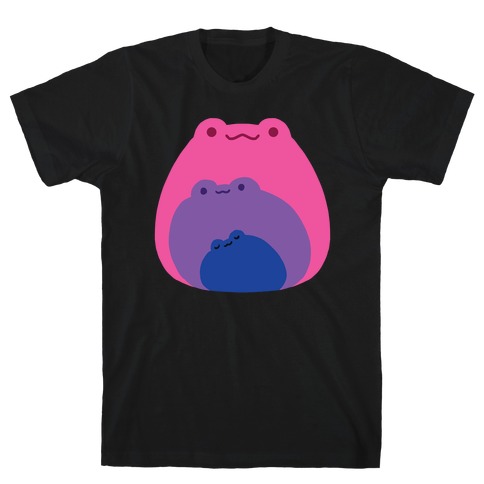 Frogs In Frogs In Frogs Bisexual Pride T-Shirt