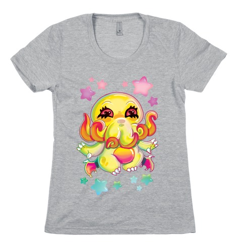 90's Rainbow Cthulhu Womens T-Shirt