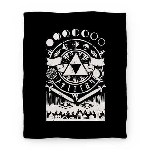 Hyrule Occult Symbols Blanket