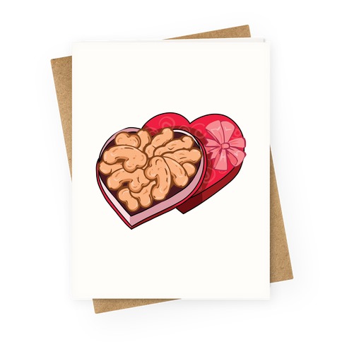 Valentine's Peen Cookies Greeting Card