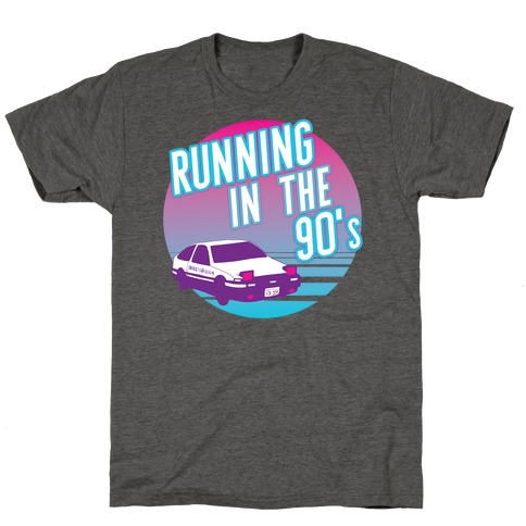 Initial D #2-Running In The 90s Dark Ver. T Shirt 100% Cotton